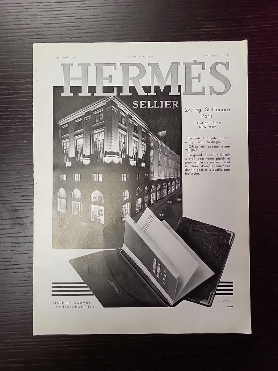 フランス雑誌L'ILLUSTRATION 1924年発行 HERMESオリジナル 【公式通販】