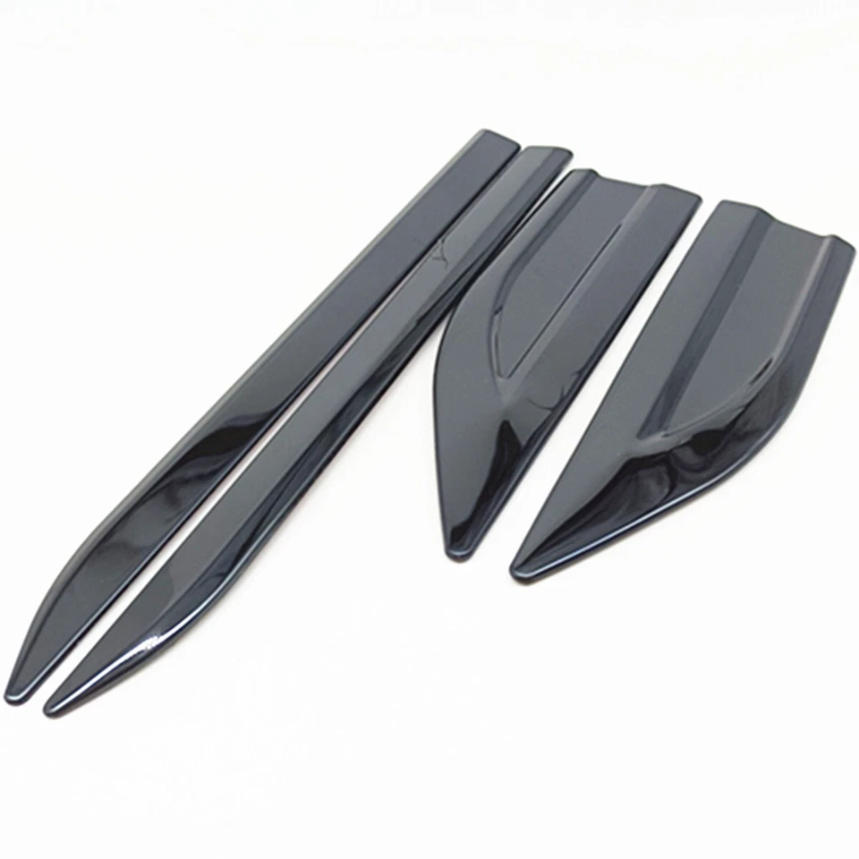 Cubierta de moldura de ala de aire de ventilación lateral para guardabarros de coche accesorios exteriores pulidos a prueba de óxido Foto 4 de 4