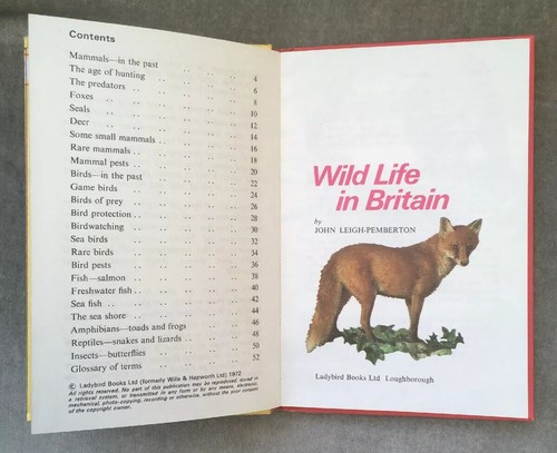 Vintage Ladybird Conservation Wild Life In Britain Book Series 727 VGC - Picture 4 of 7