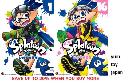 Splatoon Comic Manga Vol.1-16 Book Game set Sankichi Hinodeya Japanese New F/S