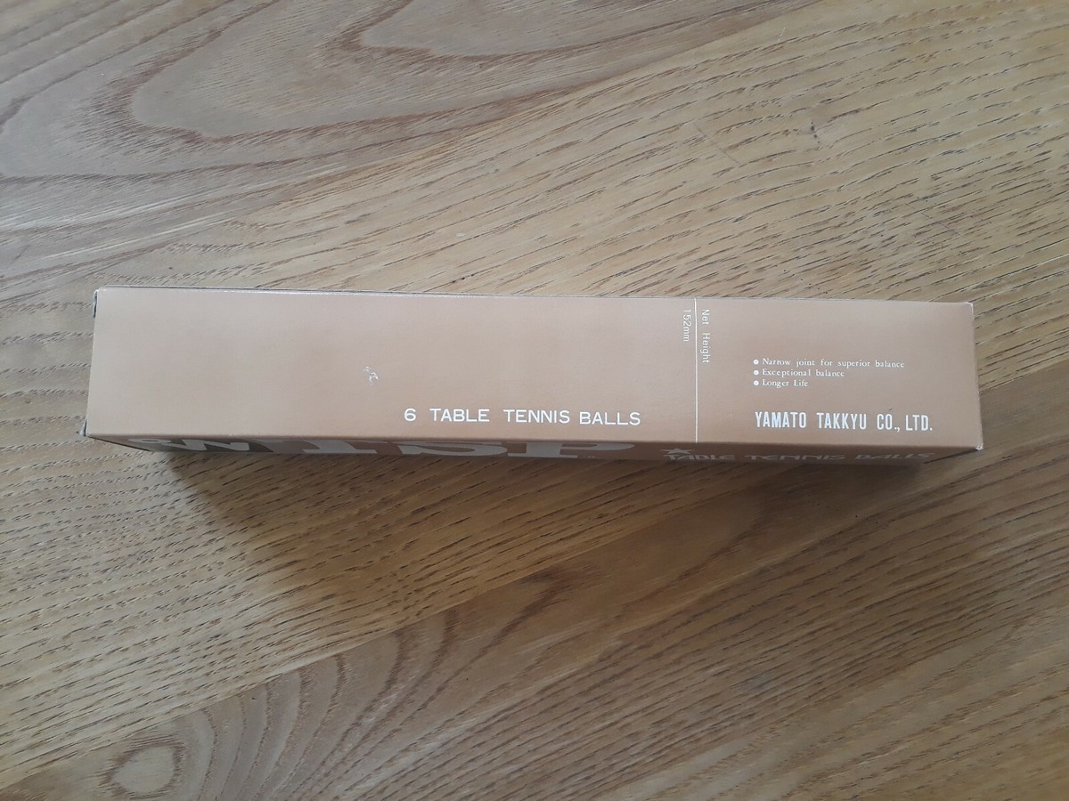 ALERT-SPORT balles de ping-pong 3x boites de 6 (Neuf avec emballage d