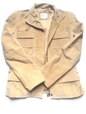 Women’s Rouge Tan Suede 100% Genuine Leather Jacket Size Small