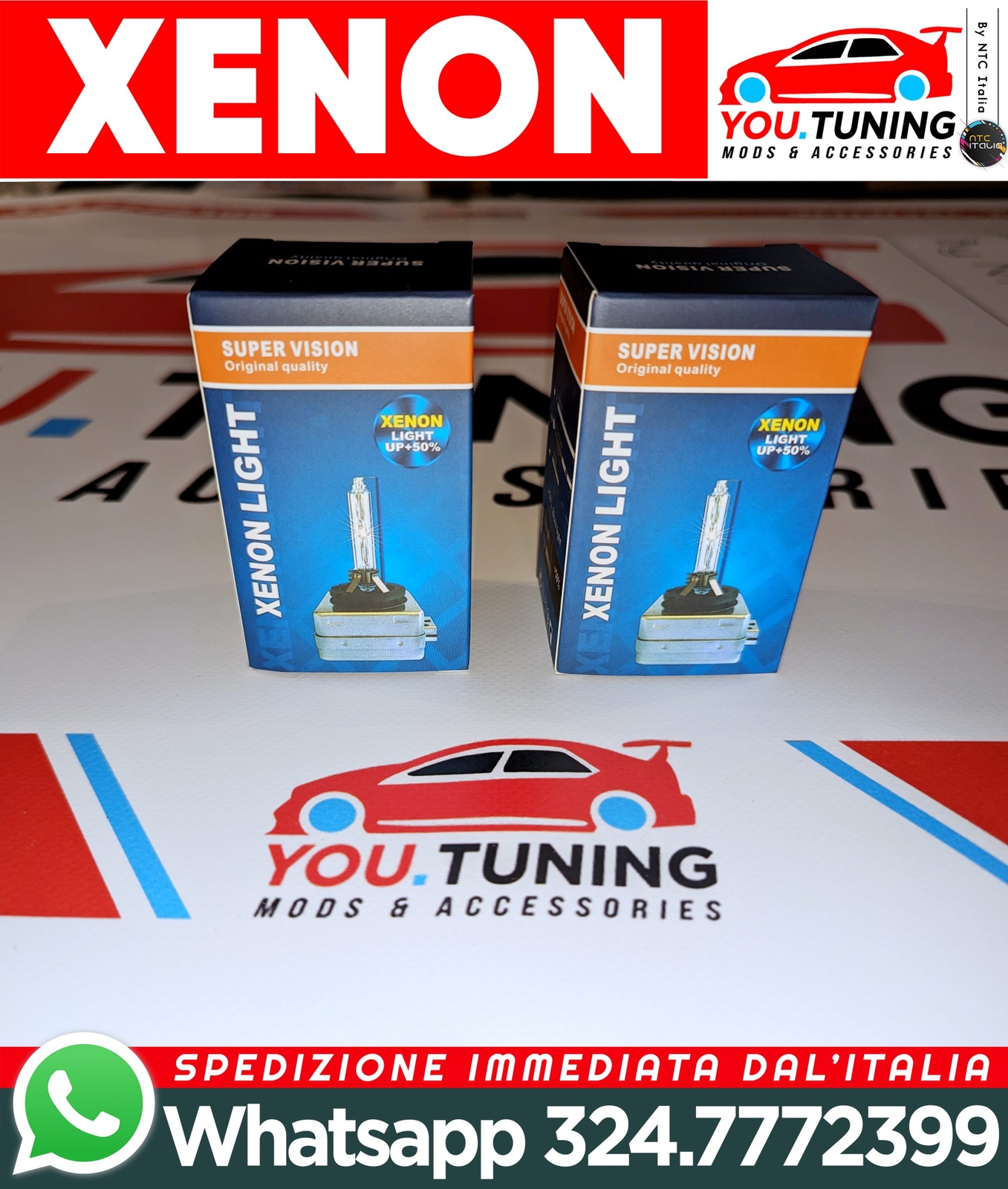 NTC-YouTuning Italia - 🔝kit, Lampadine Bi-xenon D3s Luci LED Auto Lampade 6000k 10000lm - - Miniatura 7