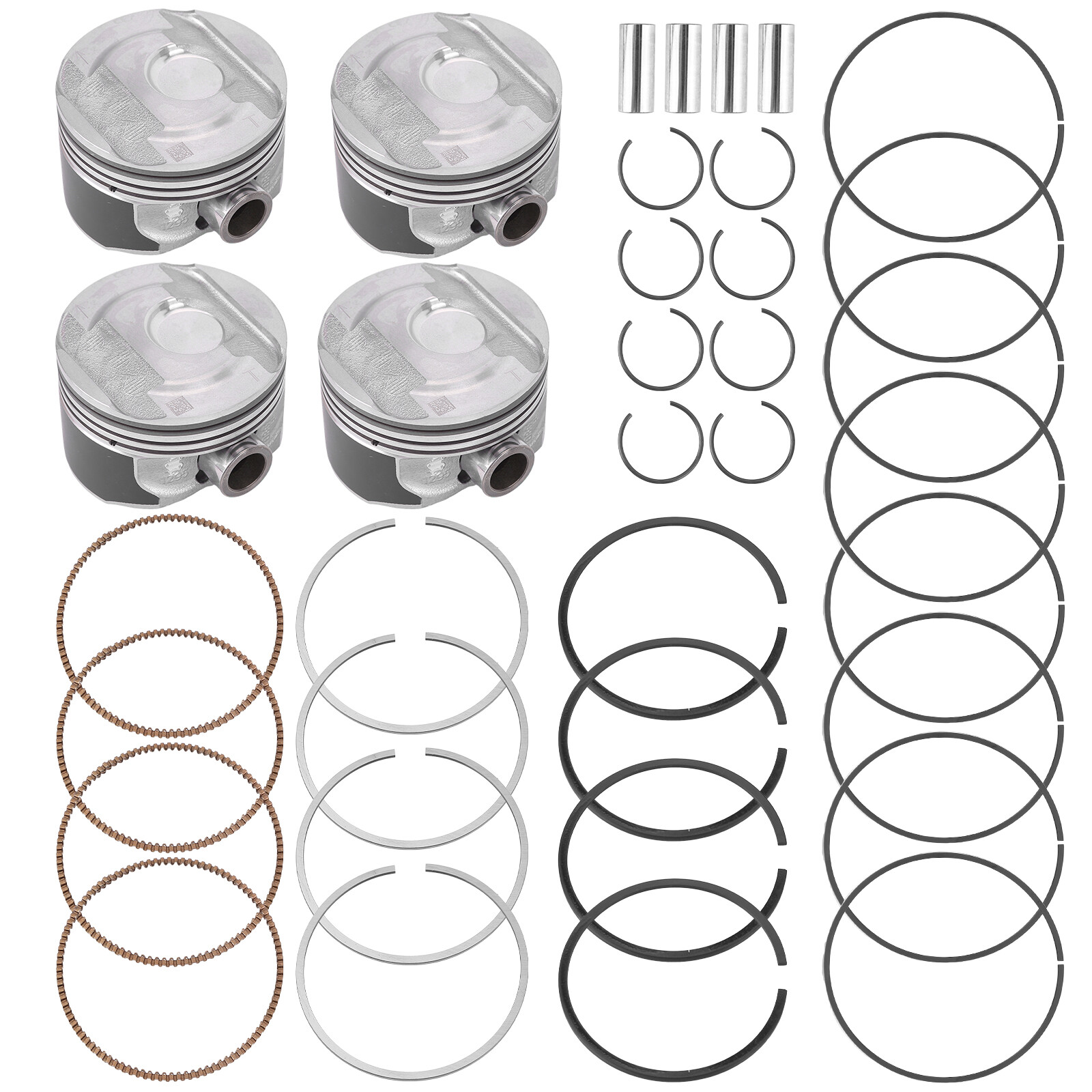 4X 2.0T Pistons & Rings Kit For Buick GL8 ES Cadillac ATS XT5 Chevrolet 12652809