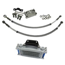 Universal Motorrad Ölkühler Set, inkl. Ansc...