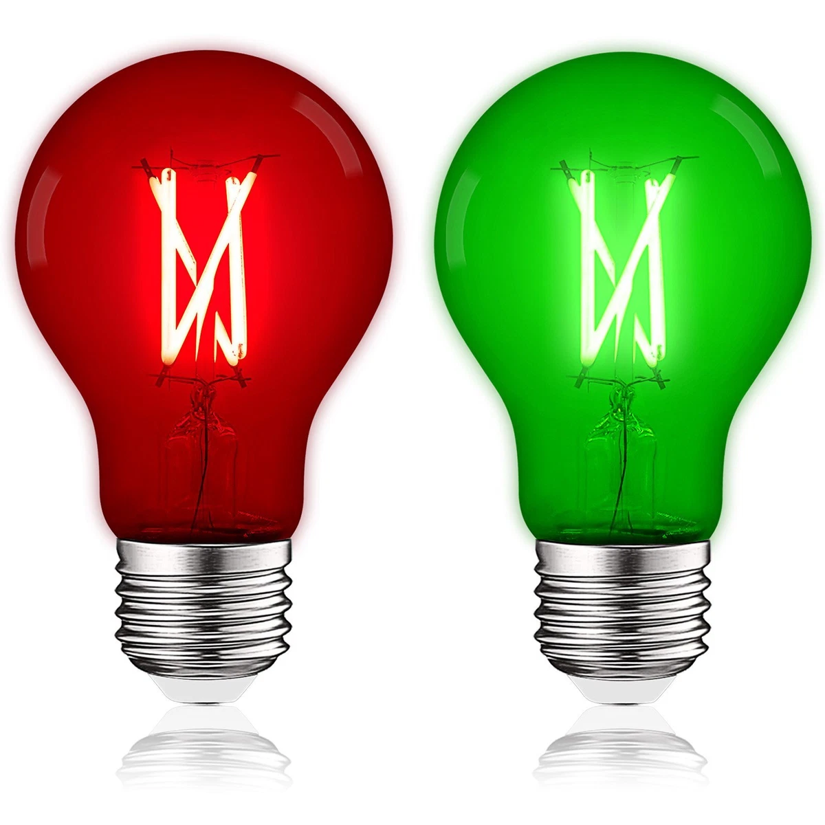 Red and green light bulbs deals