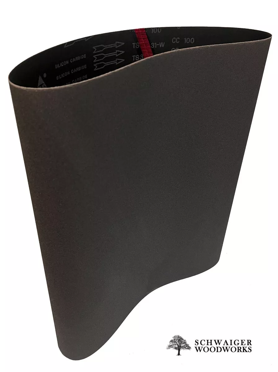 Rubber conveyor belt for clearance drum sander