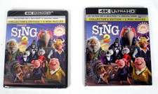 Sing 2 Collector's Edition & 2 Mini Movies 4K Ultra HD Blu-Ray Digital Code NIB