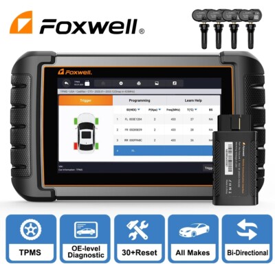 FOXWELL NT809TS Profi OBD2 Diagnosegerät Scanner ALL SYSTEM TPMS Programmier