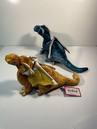 Pair Of Douglas Cuddle Toy Dragons #728 B & 729 B , Plushies, New With Tags