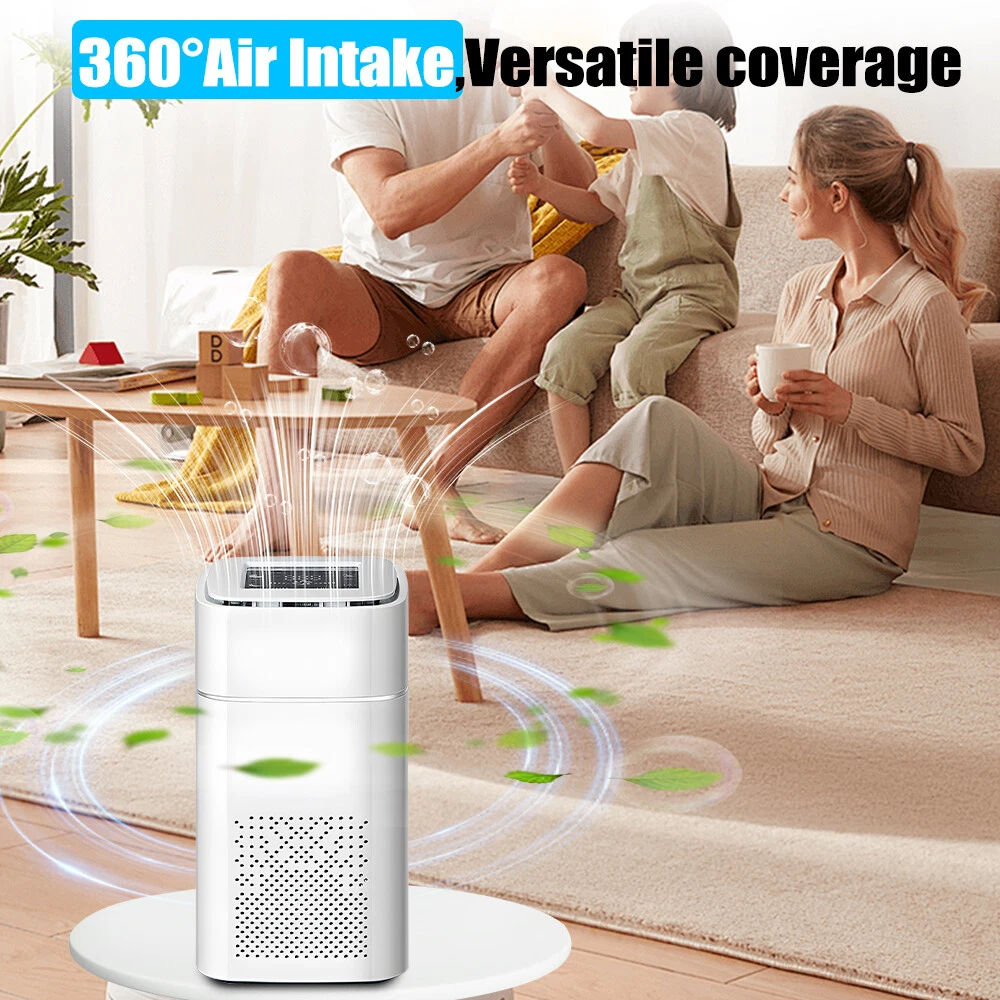 Desktop HEPA Air Purifier with Negative Ion for Smoke & Pet Dander  