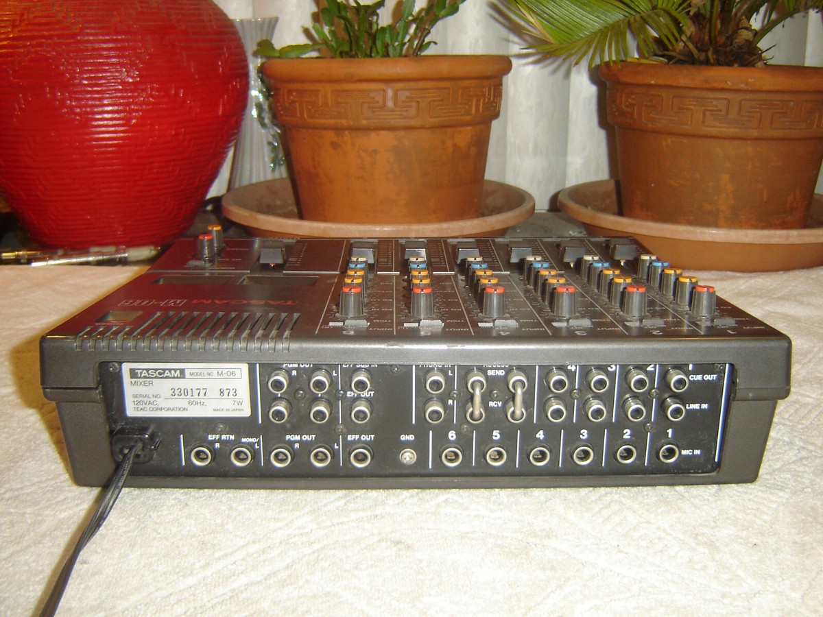 TASCAM M-06 DJミキサー Tascam M-06 6 Channel Stereo Analog Mixer Vintage | eBay