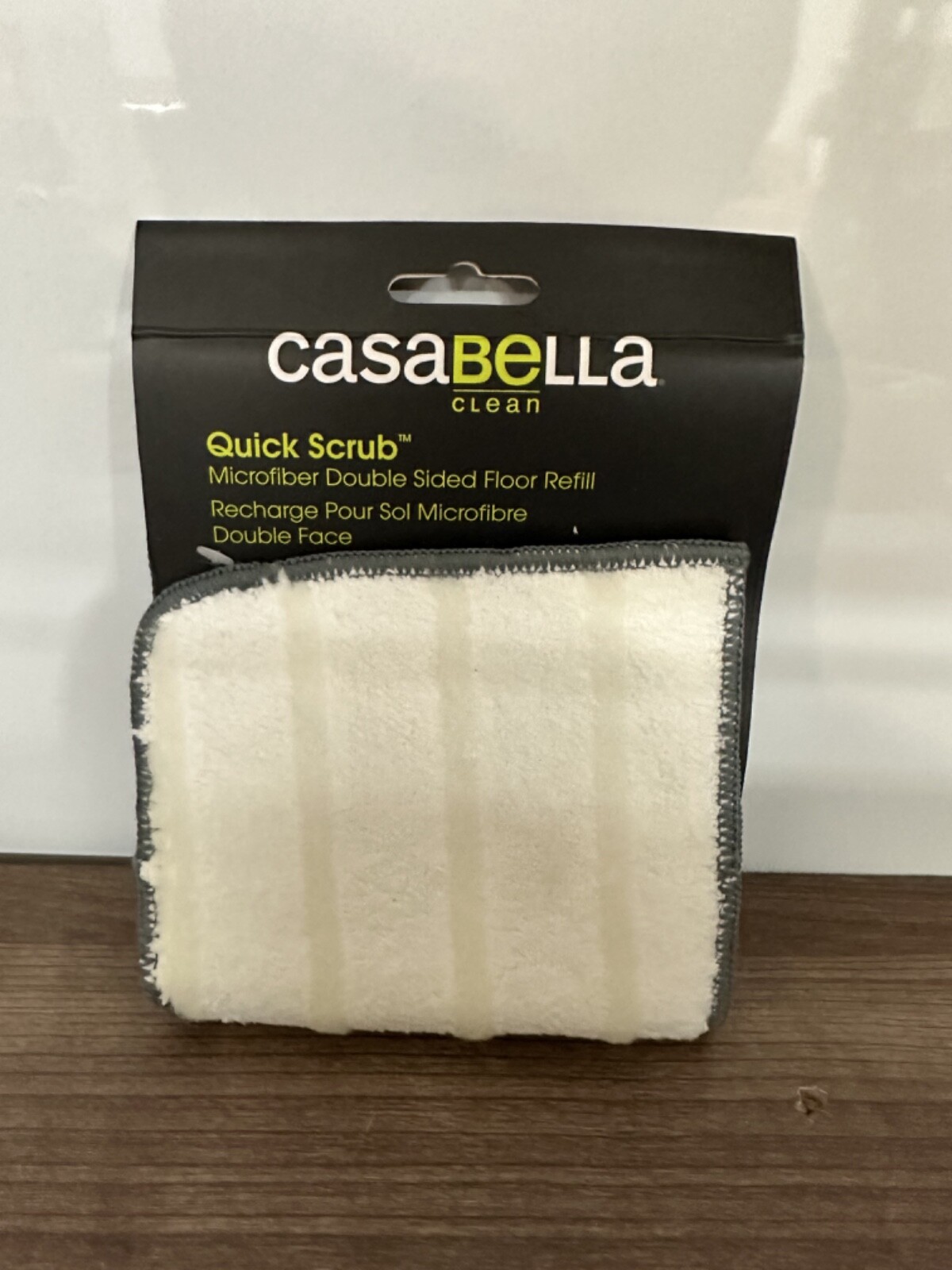 Casabella Quick Scrub Microfiber Double-Sided Floor Spray Mo