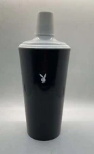 Vintage Black & White Plastic Playboy Bunny Logo Shaker