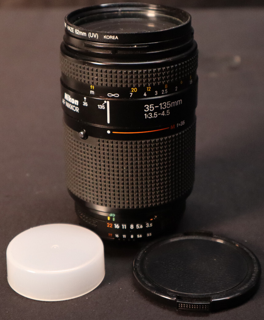 Nikon AF Nikkor 35-135mm 1:3.5-4.5 Zoom Lens With Caps | eBay