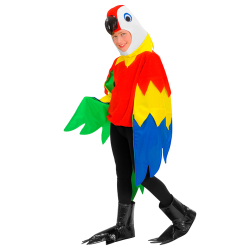 COSTUME CARNEVALE PAPPAGALLO VESTITO 5/10 ANNI TRAVESTIMENTO 4255 | eBay