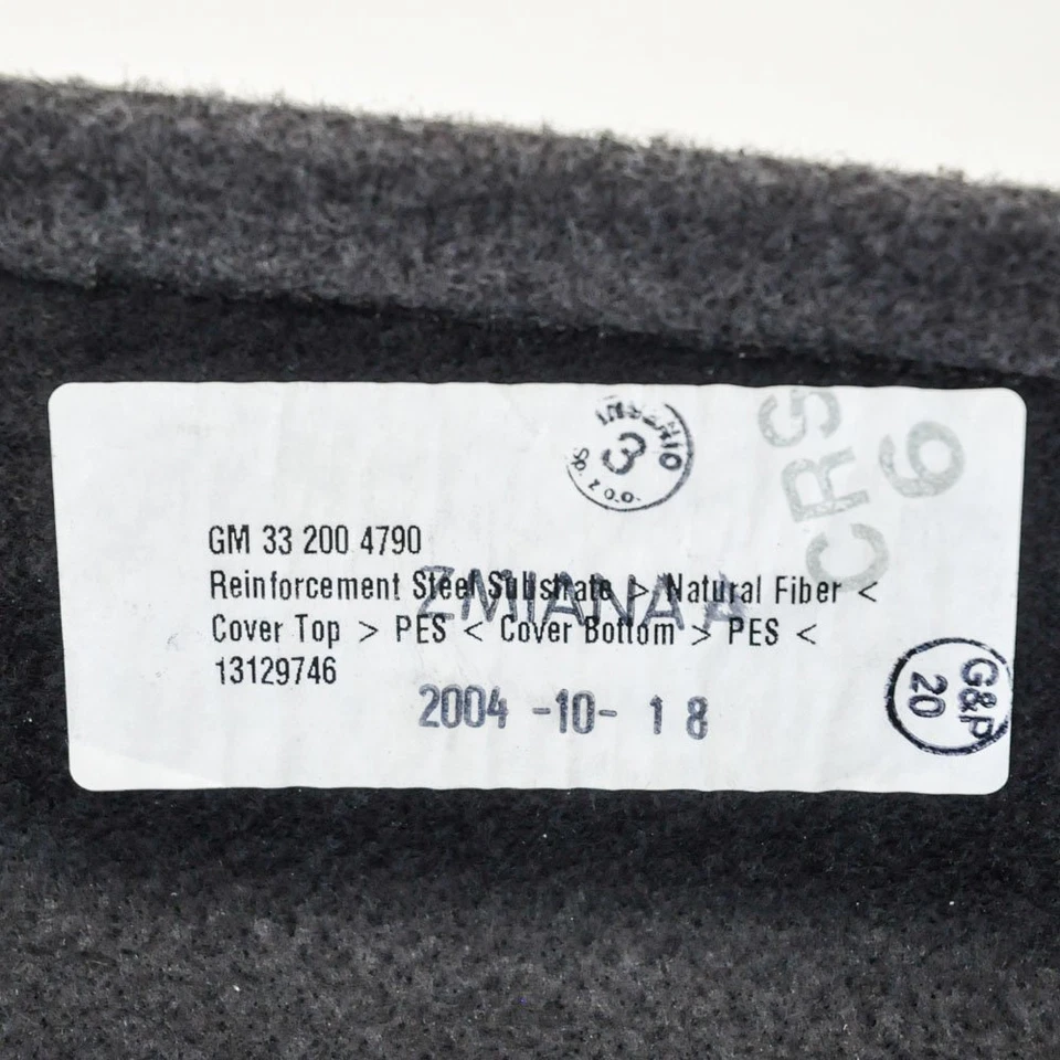 Opel Vauxhall Astra H A04 Rear Parcel Shelf Cover 332004790 13129746 2005 - Image 3 of 3