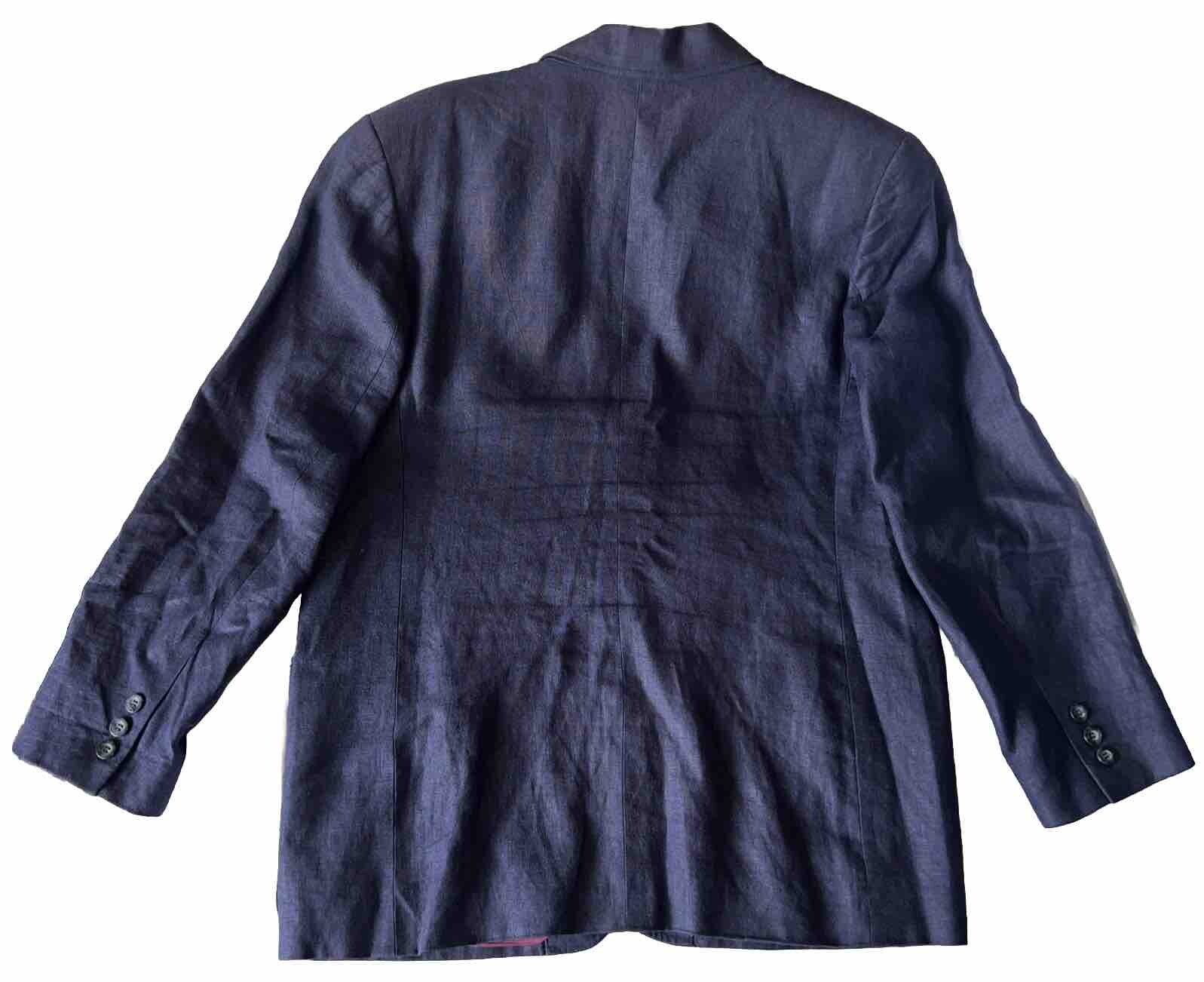 Vintage 70/80s Liz Claiborne Collection Womens 12 Linen Blazer Lined USA Made image 2