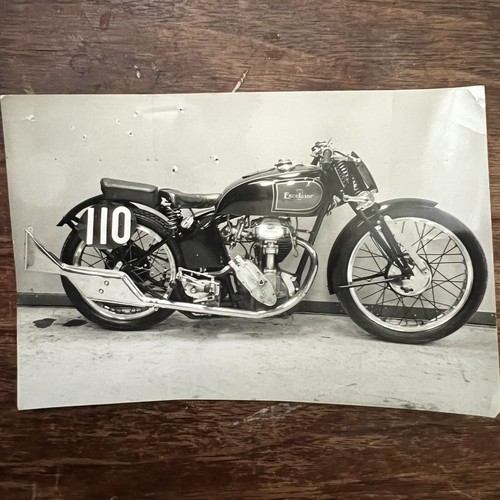Vintage 1960's Photograph Excelsior Racing Motorcycle 3" x 5" Photo England UK