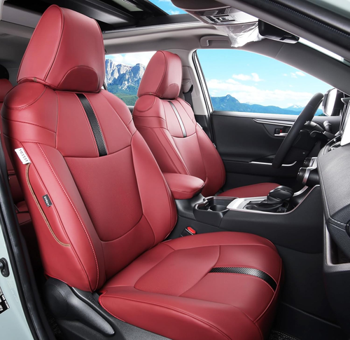 RAV4 Seat Covers Full Set for Toyota RAV4 2019-2024 LE Limited XLE Hybrid with W