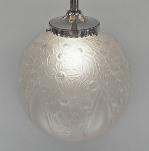 DELATTE : FRENCH ART DECO PENDANT CHANDELIER .............. 1925 1930 muller era - Picture 5 of 12