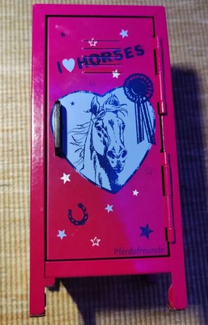 Kinderspielspind Pferde-Muster I love horses Puppenschrank Kindertresor Kinderspielspind Pferde-Muster I love horses Puppenschrank Kindertresor