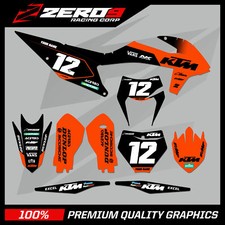 Custom MX Graphics Kit: KTM SX SXF EXC EXCF XC XCW 125-500 - FLEX BLK/ORG