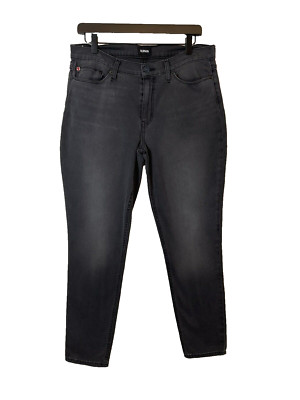 HUDSON Jeans Natalie Mid Rise Super Skinny Crop Jeans Size 30 Manl gray