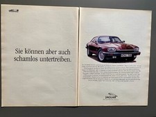 Jaguar XJS Coupe Oldtimer Original 1992 Vintage Advert Werbung Reklame