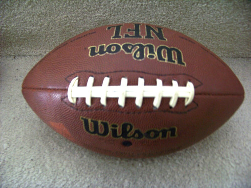 Wilson NFL football dark brown 11" long inflatable NFL excellent c43584