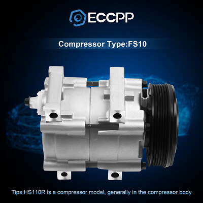 A/C AC Compressor For Ford Bronco E-150 E-250 E-350 Econoline F-150 F-250 F-350