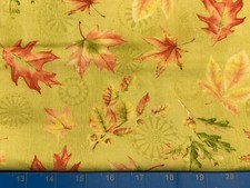 Tina SCRAP 9 x21 Leaf Tree acorn Fall Festival Autumn Harvest Cotton Fabric