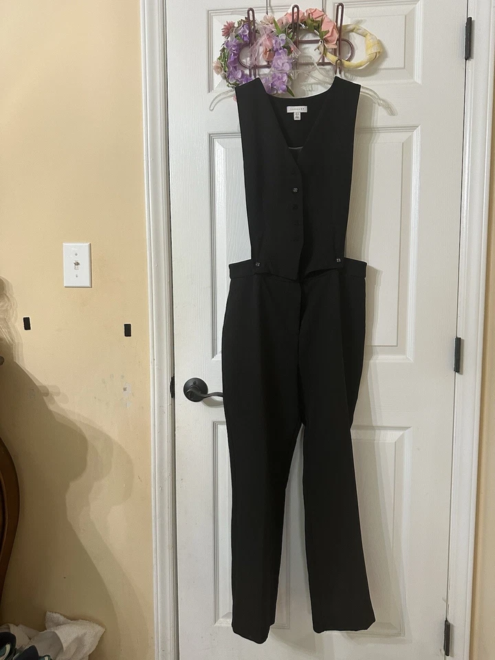 Mono negro pata de gallo Topshop talla 8 Foto 2 de 4