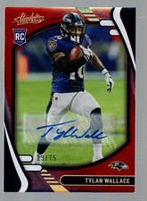 2021 Absolute Signature Rookies Spectrum Red #136 Tylan Wallace 19/75