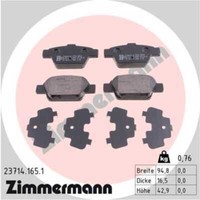 Zimmermann BremsbeläGe Hinten FüR Fiat Stilo Bravo II Alfa Romeo Mito Delta III
