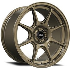 18x8.5 Konig 102bz Lockout Matte Bronze Wheel 5x112 43mm 18x8.5 Konig 102bz Lockout Matte Bronze Wheel 5x112 43mm