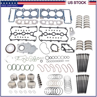 Engine Pistons Overhaul Rebuild Kit For Audi A6 Q5 A4 S4 S5 Q7 3.0 TFSI 2009+