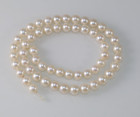 Vintage  Akoya Pearl Strand Knotted No clasp 6 mm — photo 1