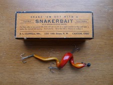 Super RareVintage RL Clewell SNAKERBAIT in Original Box