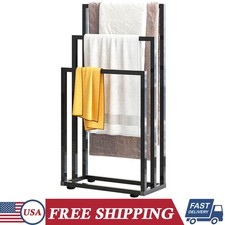 Free Standing Towel Rack 3 Tiers Hand Towel Holder Organizer Towels Drying Rack