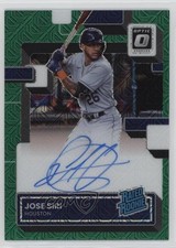 2022 Panini Donruss Optic Green Mojo Prizm 3/88 Jose Siri #RRS-JS Auto g2u