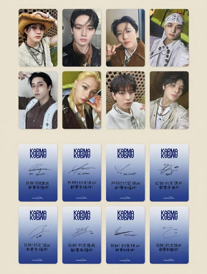 STRAY KIDS OFFICIAL KARMA ALBUM COUNTING STAR POB PHOTOCARD | eBay