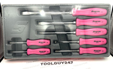 Snap On Sddx70a Ep 7pc Pink Hard Handle Combination Screwdriver Set New Usa Tool