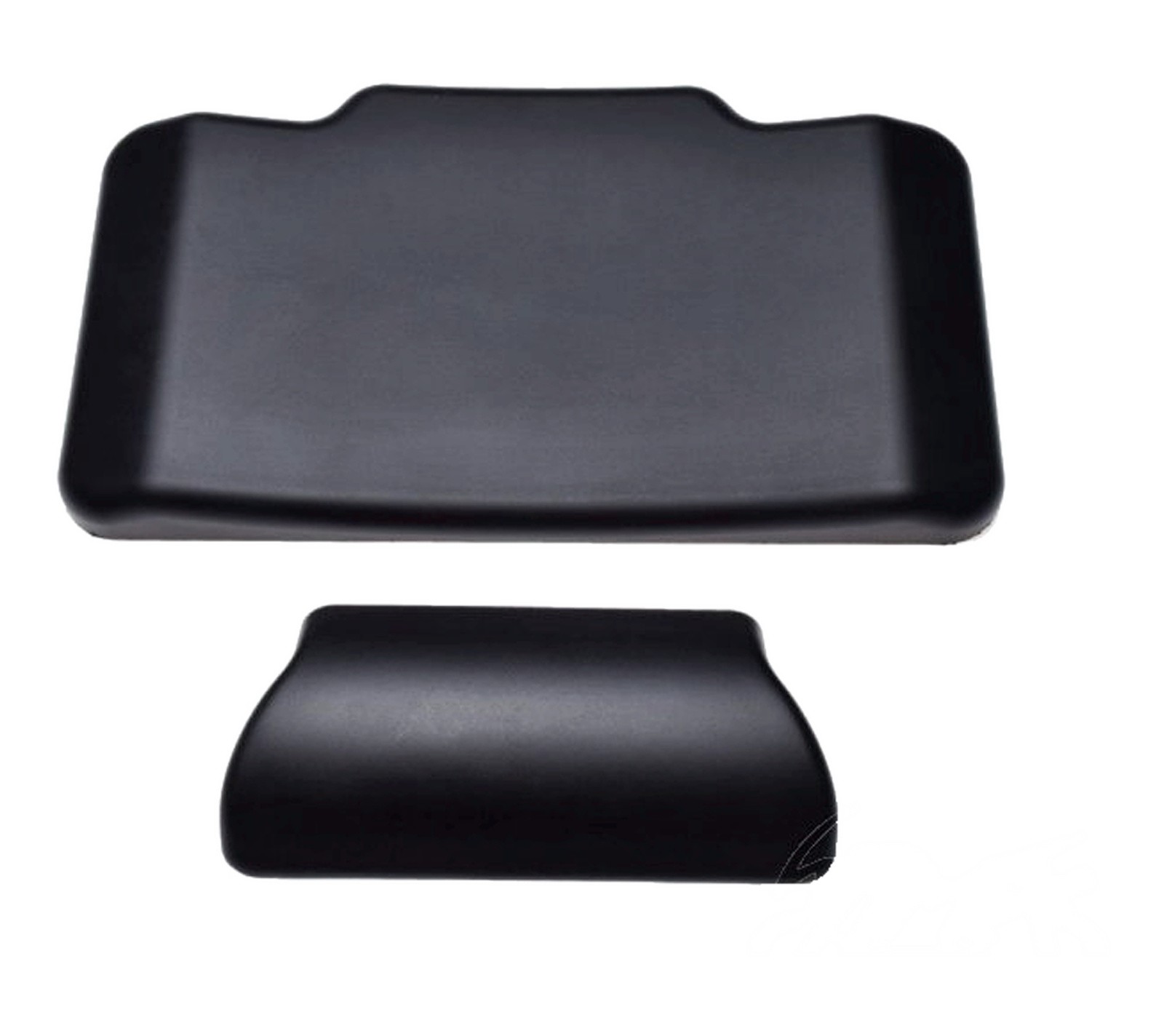 Dosseret de coffre universel noir en mousse confort pour top case
