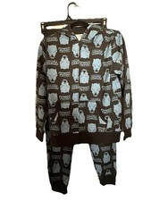 Marvel Black Panther Hoodie Jogger Set Boys XL 10 Black Full Zip 2 Piece NEW