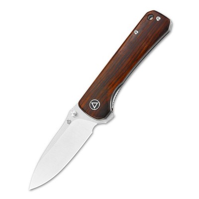 QSP Knife HAWK Flipper QS131-D2 Messer S35VN Stahl Cocoboloholz