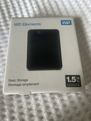 WD Elements 1,5TB Externe Festplatte NEU & unbenutzt USB Portable HDD