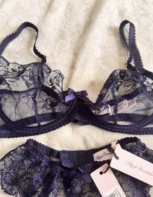 Agent Provocateur (Never Worn) Jayce Lingerie Set -34 DD, Size 1 Garter + Bottom