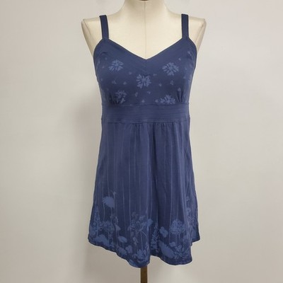 Esprit Y2K Babydoll Top Size XS Blue Floral Preppy Elena Gilbert Whimsical Fairy