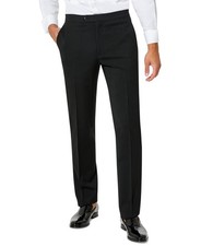 Tommy Hilfiger Mens Modern fit Dress Pants 36 / 30 Black Solid Stretch